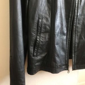 Wilson’s Leather Fitted Racer Jacket M